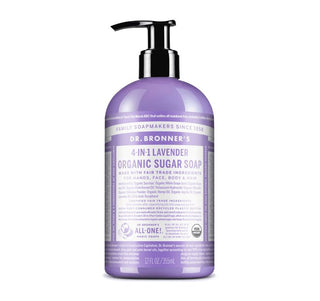 Dr. Bronner's Organic Sugar Soaps Lavender 355ml - CAFORIA.CA