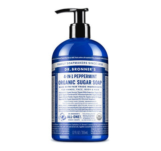 Dr. Bronner's Organic Sugar Soaps Peppermint 355ml - CAFORIA.CA