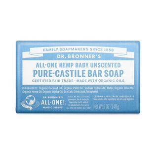 Dr. Bronner's Pure Castile Bar Soap Baby unscented - CAFORIA.CA