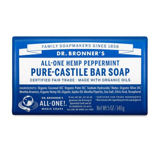 Dr. Bronner's Pure Castile Bar Soap Peppermint - CAFORIA.CA