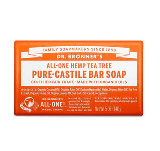 Dr. Bronner's Pure Castile Bar Soap Tea tree - CAFORIA.CA