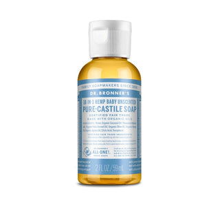 Dr. Bronner's Pure Castile Liquid Soap Baby unscented 59ml - CAFORIA.CA