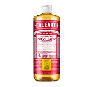 Dr. Bronner's Pure Castile Liquid Soap Rose 946ml - CAFORIA.CA