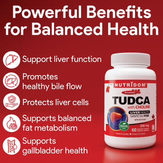 Nutridom Tudca with Choline 250mg 60 Vcaps