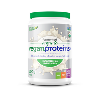 Genuine Health Fermented Organic Vegan Proteins + Unsweetened & Unflavoured 600g