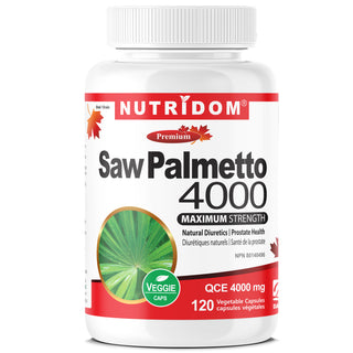 Nutridom Saw Palmetto, 4000 mg, 120 Vegetable Capsules (Maximum Strength)