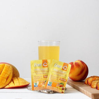 Ener - C 1,000mg Vitamin C Drink Mix - Peach & Mango 30 packs - CAFORIA.CA