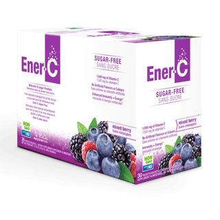 Ener - C Sugar Free 1,000mg Vitamin C Drink Mix - Mixed Berry 30 packs - CAFORIA.CA