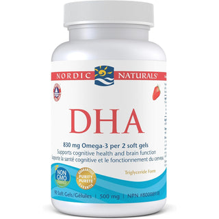 Nordic Naturals DHA 90 소프트 젤(딸기)