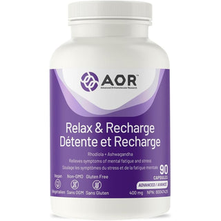 AOR Relax & Recharge 400mg 90 Capsules