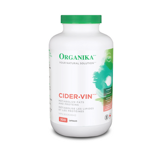 Organika Cider Vin(unrefined, fermented apple cider vinegar) 300Capsules