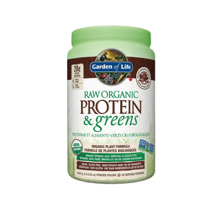 Garden of Life Raw Organic Protein & Greens Powder - Chocolate 610g - CAFORIA.CA