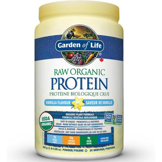 Garden of Life Raw Organic Vegan Protein Powder - Vanilla 620g - CAFORIA.CA