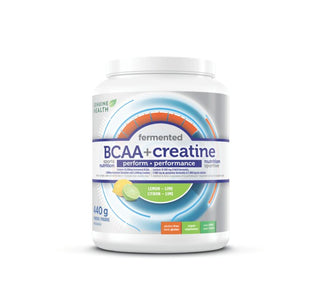 Genuine Health Fermented BCAA + Creatine Lemon - Lime Powder 440g - CAFORIA.CA