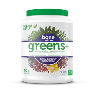 Genuine Health Greens + Bone Builder Blackberry Powder 442g - CAFORIA.CA