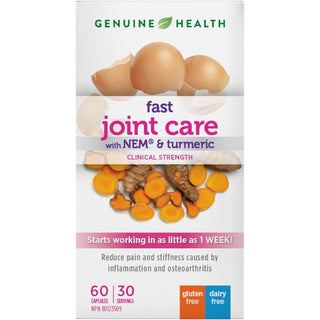 Genuine Health, Joint Care with NEM & Turmeric, 60 Capsules - CAFORIA.CA