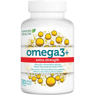 Genuine Health Omega3 Extra Strength 120 Softgels - CAFORIA.CA