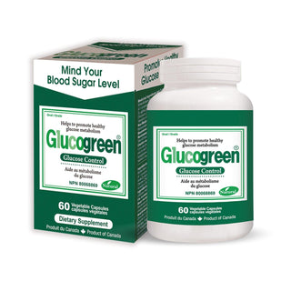 Glucogreen Glucose Control 500mg 60 Vcaps - CAFORIA.CA