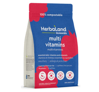 Herbaland Multivitamin Gummies For Adults 90 Gummies - CAFORIA.CA