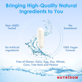 Nutridom Hyaluronic Acid with Vitamin C 120 Vcaps