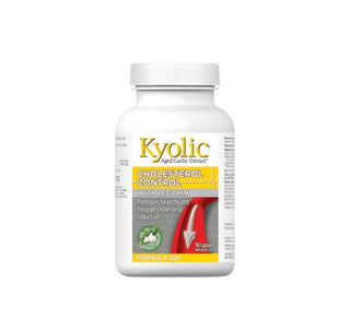 Kyolic Cholesterol Control Formula 104 with Lecithin 90 Capsules - CAFORIA.CA