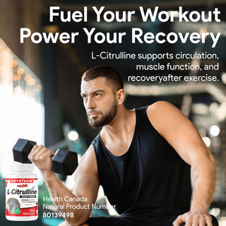 Nutridom L-Citrulline 750mg 120 Vegetable Capsules (Athletic / Workout)