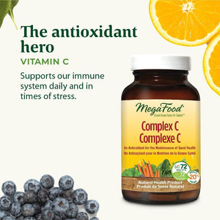 MegaFood Complex C 72 Tablets - CAFORIA.CA