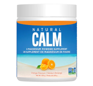 Natural Calm Magnesium Citrate Powder - Orange Flavour 226g - CAFORIA.CA