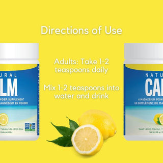 Natural Calm Magnesium Citrate Powder - Sweet Lemon 226g - CAFORIA.CA