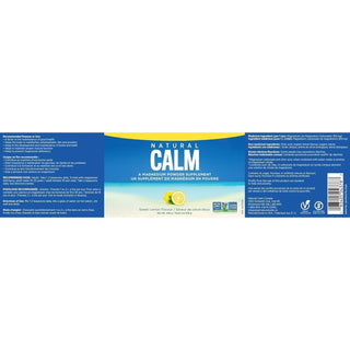 Natural Calm Magnesium Citrate Powder - Sweet Lemon 226g - CAFORIA.CA