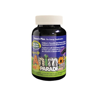 Nature's Plus Animal Parade® Multivitamin Children’s Chewable Sugar Free - Grape 90 Tablets - CAFORIA.CA