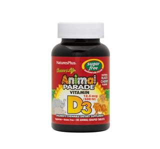 Nature's Plus Animal Parade® Sugar - Free Vitamin D3 500 IU 90Tablets (Children) - CAFORIA.CA