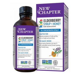 New Chapter Elderberry Kids Syrup + Honey 118ml - CAFORIA.CA