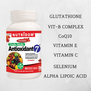 Nutridom Antioxidant 7 60 Vcaps - 3 PACK - CAFORIA.CA