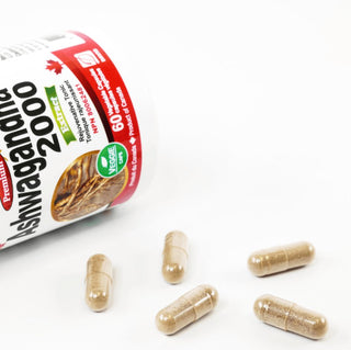 Nutridom Ashwagandha 2000, 60 Veggie Capsules - CAFORIA.CA