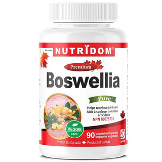 Nutridom Boswellia Serrata, 40% Boswellic Acids, 90 Veggie Capsules - CAFORIA.CA