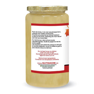 Nutridom Canadian Raw Honey, Unpasteurized, 35 oz fl (1 kg) - CAFORIA.CA