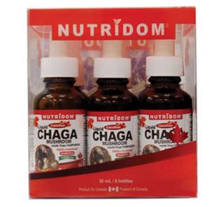 Nutridom Chaga Liquid Drops Gift Box (6 Bottles) 30 ml / 1fl. oz - CAFORIA.CA