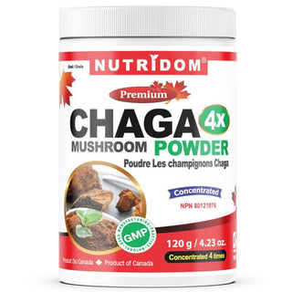 Nutridom Chaga Mushroom Concentrate Powder, 4.23 oz (120 g) - CAFORIA.CA