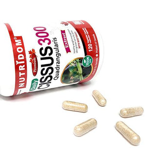 Nutridom Cissus Quadrangularis, 150 mg, 2.5% Ketosteroids, 120 Veggie Capsules - 3 PACK - CAFORIA.CA