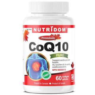 Nutridom CoQ10, 100 mg, 60 Softgels - CAFORIA.CA