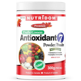 Nutridom Daily Green Antioxidant 7 with Spirulina / Chlorella Powder 300g - CAFORIA.CA