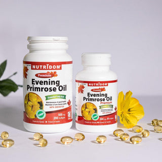 Nutridom Evening Primrose Oil, 500 mg, 30 Softgels - CAFORIA.CA