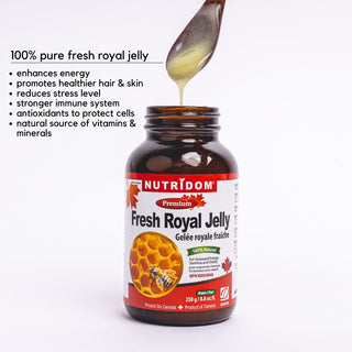 Nutridom Fresh Royal Jelly, 8.8 fl oz (250 g) - 3 PACK - CAFORIA.CA