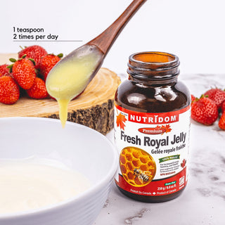 Nutridom Fresh Royal Jelly, 8.8 fl oz (250 g) - 3 PACK - CAFORIA.CA