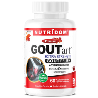 Nutridom GOUTart Extra Strength 679mg 60Vcaps - CAFORIA.CA