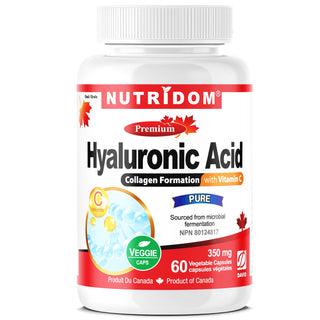 Nutridom Hyaluronic Acid with Vitamin C 60 Vcaps - CAFORIA.CA