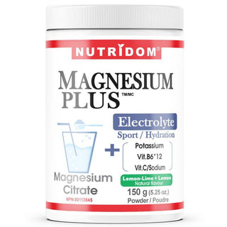 Nutridom Magnesium Plus Electrolyte Powder, 5.25 oz (150 g) - CAFORIA.CA