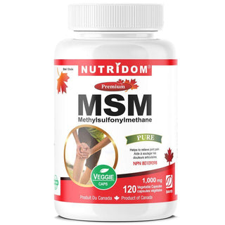 Nutridom MSM, Methylsulfonylmethane, 1,000 mg, 120 Veggie Capsules - CAFORIA.CA