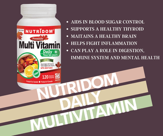 Nutridom Multi Vitamin Daily 120 Tablets - 3 PACK - CAFORIA.CA